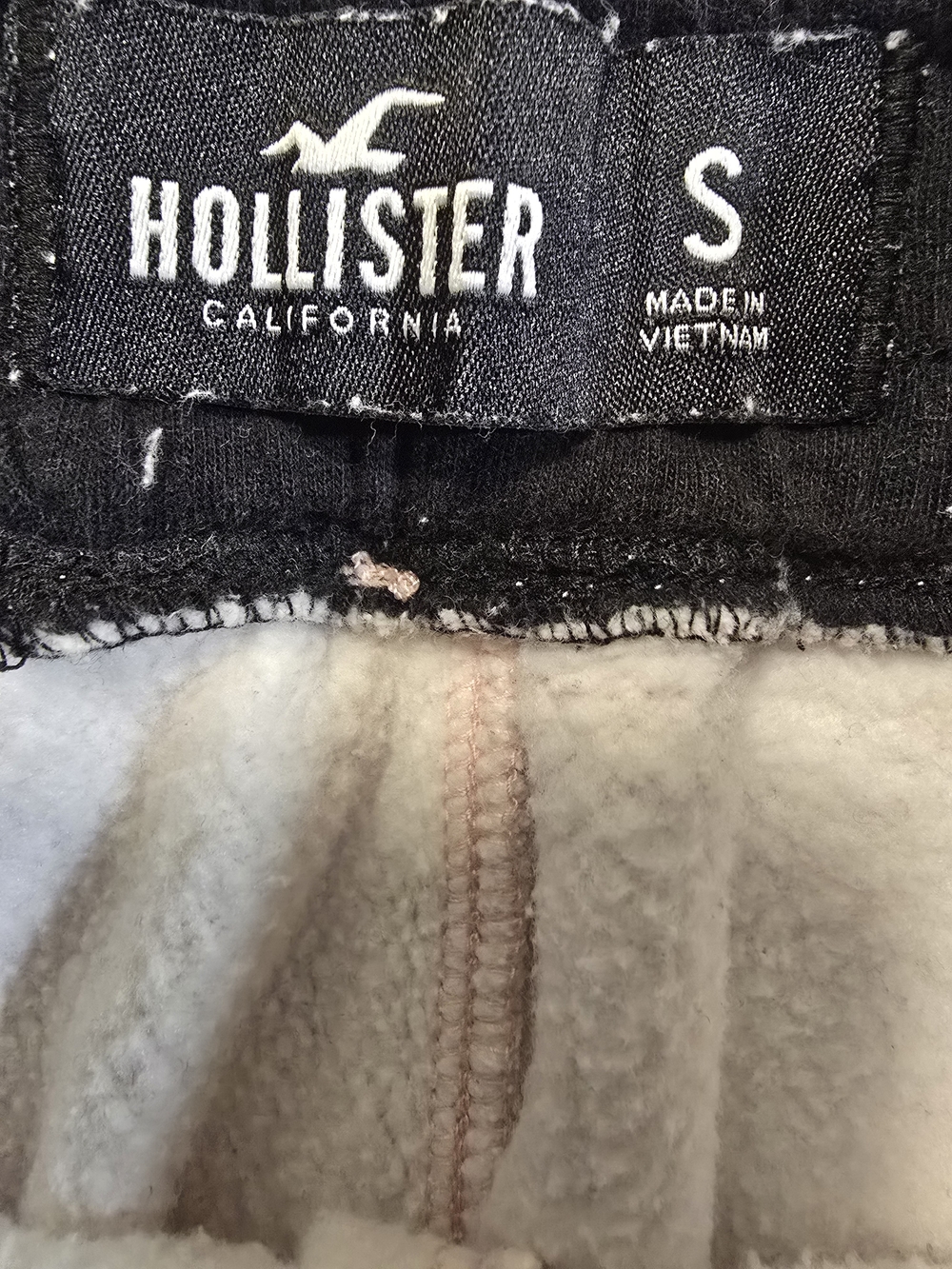 Hollister Womens Tie Dye Jogger Sweatpants Pink Logo Fleece Lounge Pants - Picture 14 of 15
